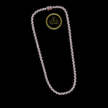 15 TCW 3 MM lab grown pear diamond tennis chain by Ivevar Luxury
