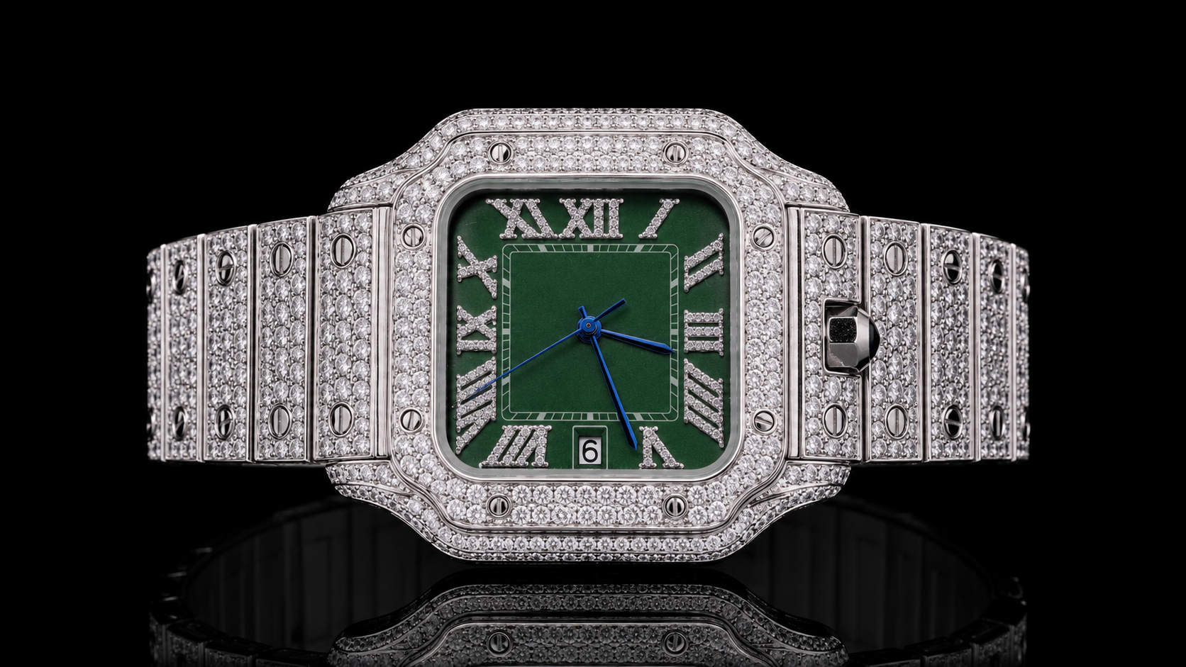 Full iced out watch