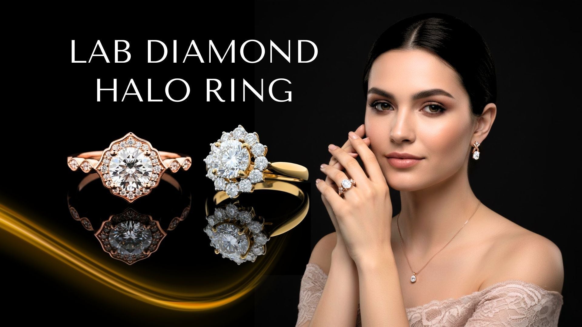 Lab Grown Halo Ring