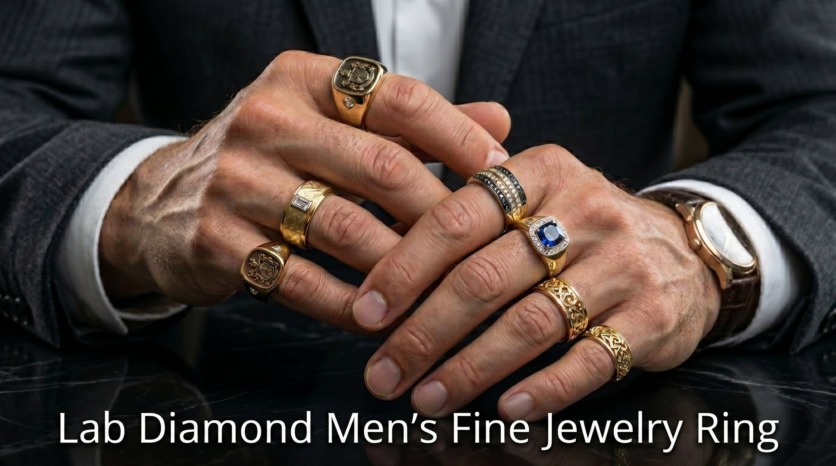 Lab Diamond Men's Fine Jewelry Ring