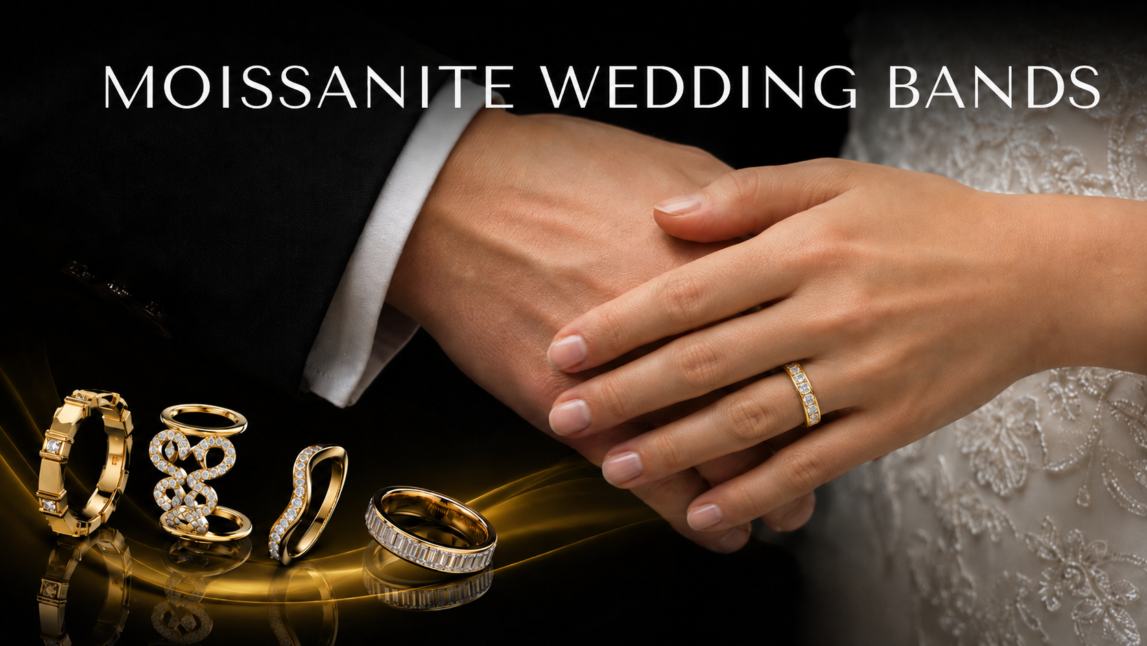 Moissanite Wedding Bands
