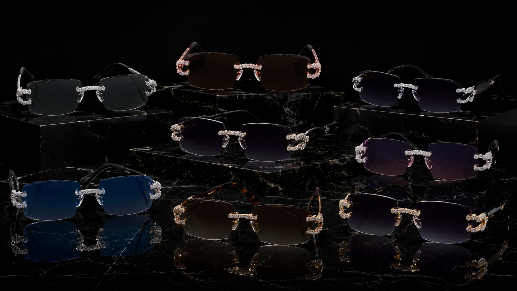 Full Iced-Out Sunglass