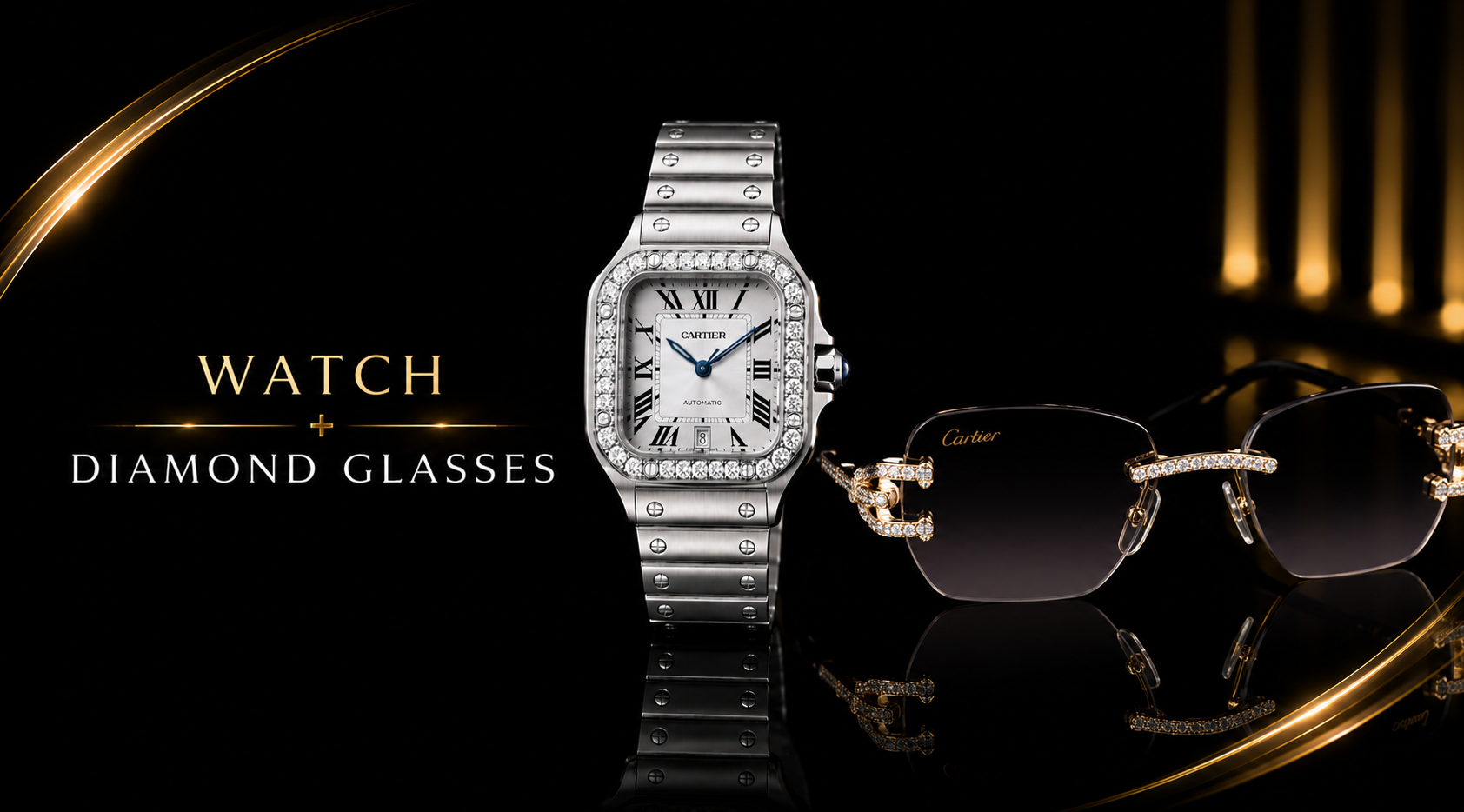 Watch + Diamond Glasses — $799