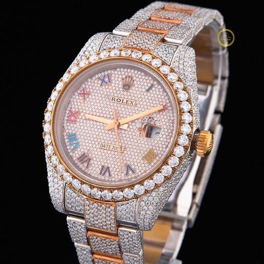 Sparkling Iced Out Watch Lab Grown Diamonds by Ivevar