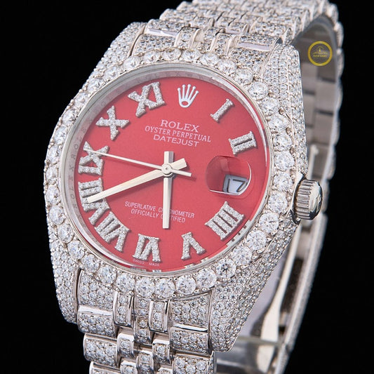 Luminous Iced Out Watch – PRECIOUSGEMS x IVEVAR Moissanite Diamond Men's Bling Watch