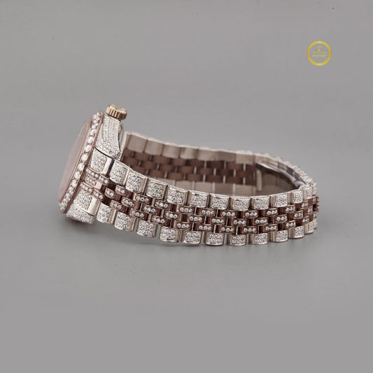 Luminous Iced Out Watch – PRECIOUSGEMS x IVEVAR Moissanite Diamond Men's Bling Watch