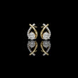 Teardrop Inspired Round Lab Diamond Earrings with Pave Accents