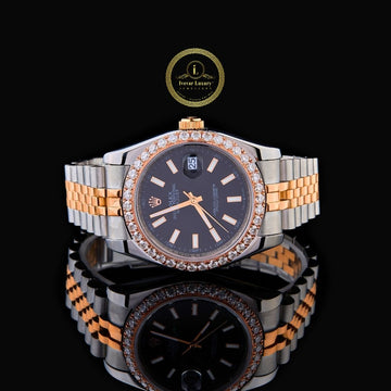 Elegant Men's Wristwatch - IVEVAR Luxury Crystal Quartz Watch with Stainless Steel Band
