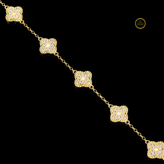 Full Gold Bracelet In Lab Grown Diamond By Ivevar.