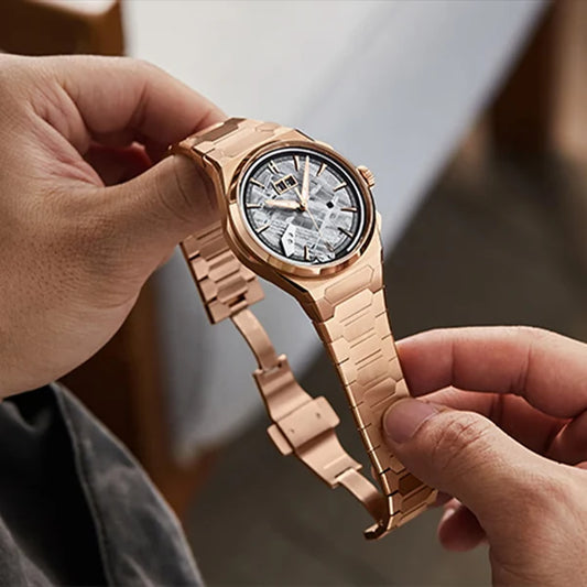 Meteorite Dial Rose Gold Titanium Chiming Limited Edition Automatic Watch