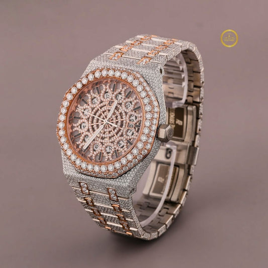 Premium Moissanite Diamond Iced Out Watch by Ivevar Ultimate Luxury Timepiece