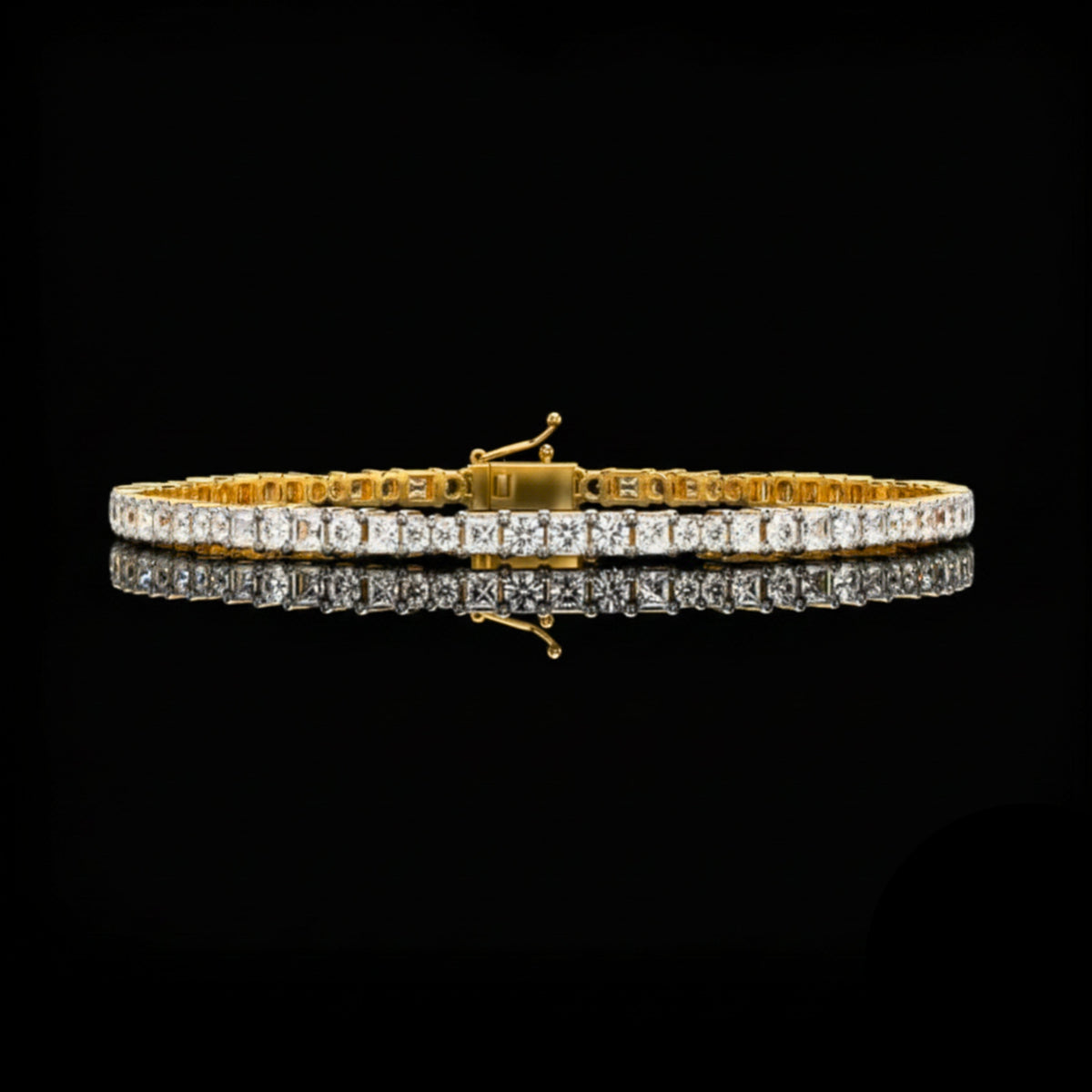 Princess Cut Lab Diamond Exquisite Personalized Bracelet