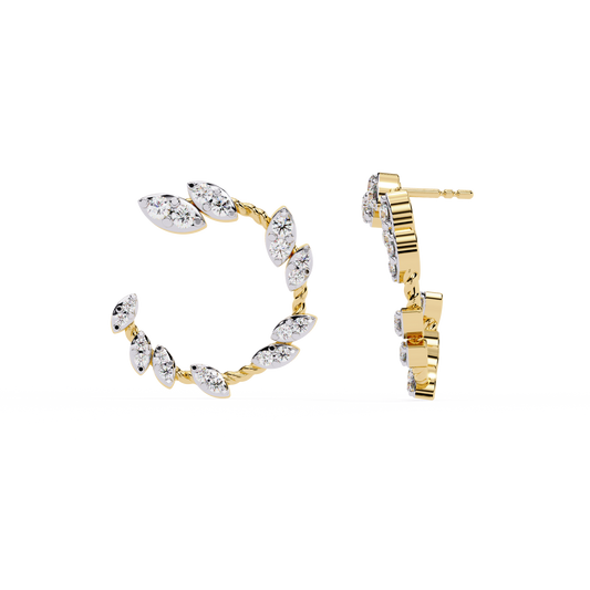 Petite Moissanite Diamond Stud Earrings Round Cut Stackable and Perfect for Love - View 2