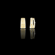 Triple Row Round Lab Diamond Hoop Earrings Everyday Statement Jewelry