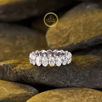 Oval Cut Lab Diamond Eternity Band