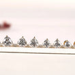 Trillion Cut Moissanite Diamond Solitaire Stud Earrings For Women - View 2