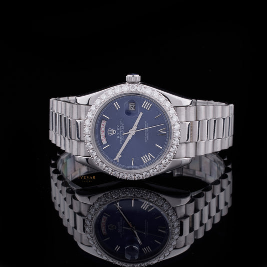 Executive Elite Collection Sport Chronograph And Moissanite Diamond Luxury Watch Set