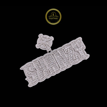 Custom Lab Diamond Pendant with Fully Iced Out Luxury Hip Hop Jewelry Design By Ivevar