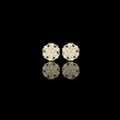 Infinity Twist Round Brilliant Cut Moissanite Diamond Stud Earrings Interlocking Loop