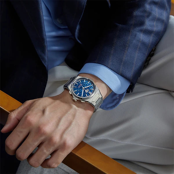 Sound Of Nature Big Date Ocean Blue Hammer Chiming Limited Edition Automatic Watch