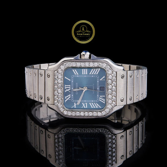 Premium Black Diamond-Style Luxury Watch And Royal Diamond Bezel Watch For Men's By Ivevar