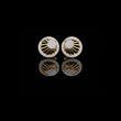 Radiant Sunburst Moissanite Diamond Stud Earrings with Sparkling Diamond Cluster