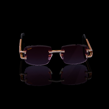 Designer Round Diamond Sunglasses Premium Luxury Eye wear By Ivevar