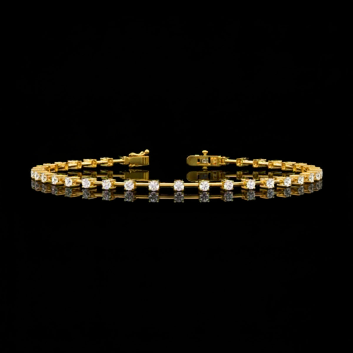Round Cut Lab Diamond Tennis Bracelet Symbol of Grace and Brilliance