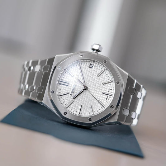 Premium Men's Silver Analog Watch with White Dial