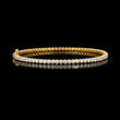 Round Cut Lab Diamond Box Clasp Tennis Bracelet