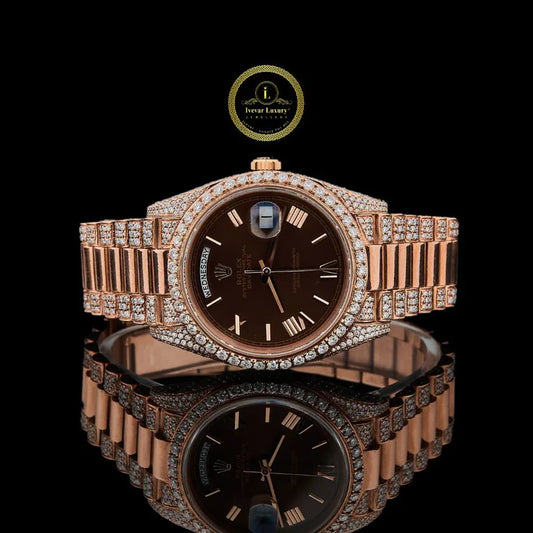Elite Watch Collection – Rose Gold Luxury & Black Rubber Strap Chronograph Watches By Ivevar
