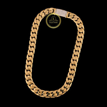 Premium Iced Clasp Moissanite Cuban Necklace By Ivevar