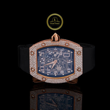 Luxury diamond-encrusted watch 