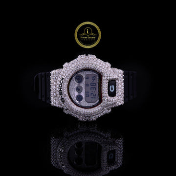 Exclusive Black  Lab Grown Diamond Iced Luxury Timepiece By Ivevar