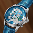 Craftmanship Series Blue Titanium Chiming Horse Limited Edition Automatic Watch