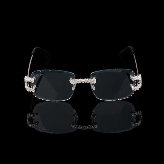 Prestige Collection Luxury Green Dial Timepiece And Signature Moissanite Diamond Eyewear Set