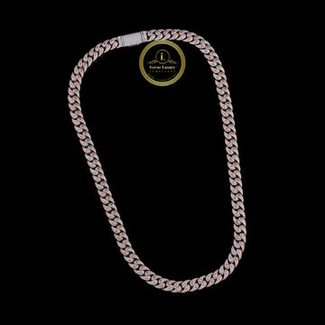 Statement Iced Out Cuban Chain with Moissanite Stones By Ivevar
