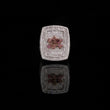 2.70 TCW Exquisite Round Moissanite Diamond Statement Ring Featuring Pave Diamonds & Vibrant Pink Floral as a