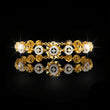 Round Cut Moissanite Diamond Vintage Style Station Bracelet
