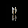 Sparkling Lab Grown Diamond Studs Baguette and Round Diamond Curved Hoop Earrings