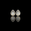 Luxury Lab Created Pear Shaped Halo Stud Earrings Perfect for Special Occasions