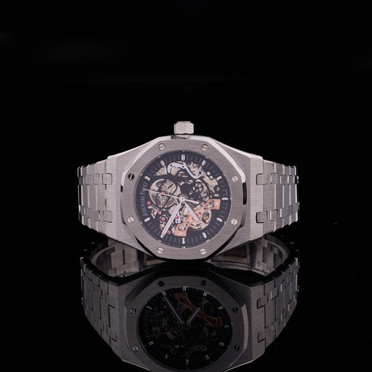 Diamond Royale Duo Skeleton Masterpiece And Full Pavé Diamond Luxury Timepiece Collection