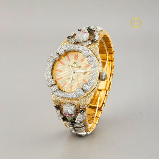 Customized Full Iced Out Luxury Watch Moissanite Diamond By Ivevar Collection