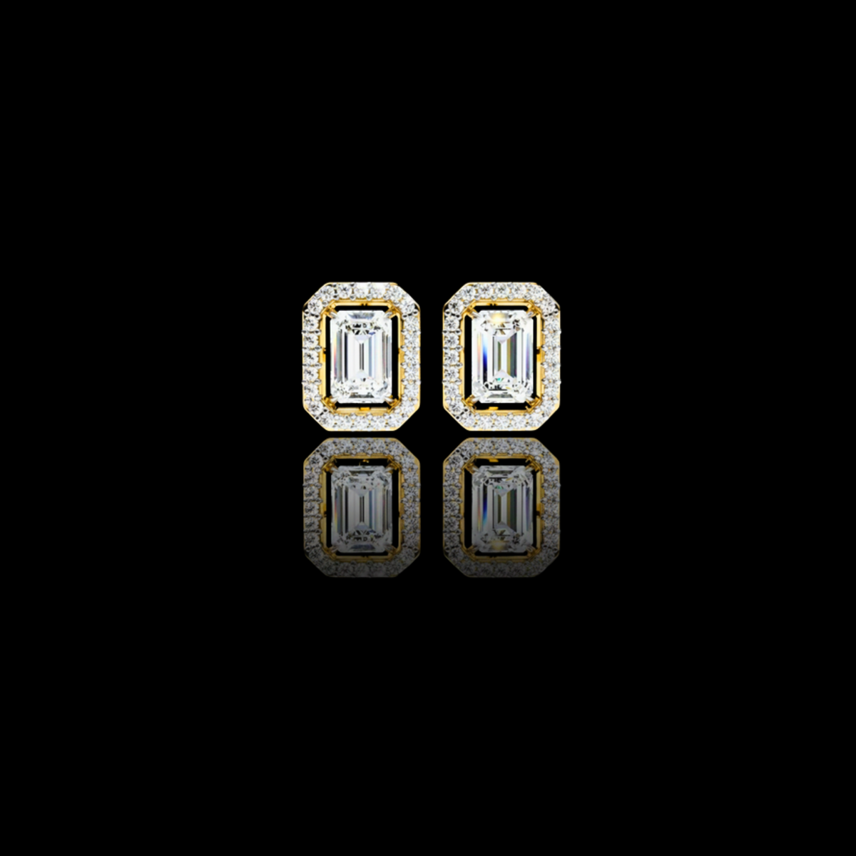 Lab Grown Emerald Cut Diamond Stud Earring The Ultimate Everyday Luxury For Mine