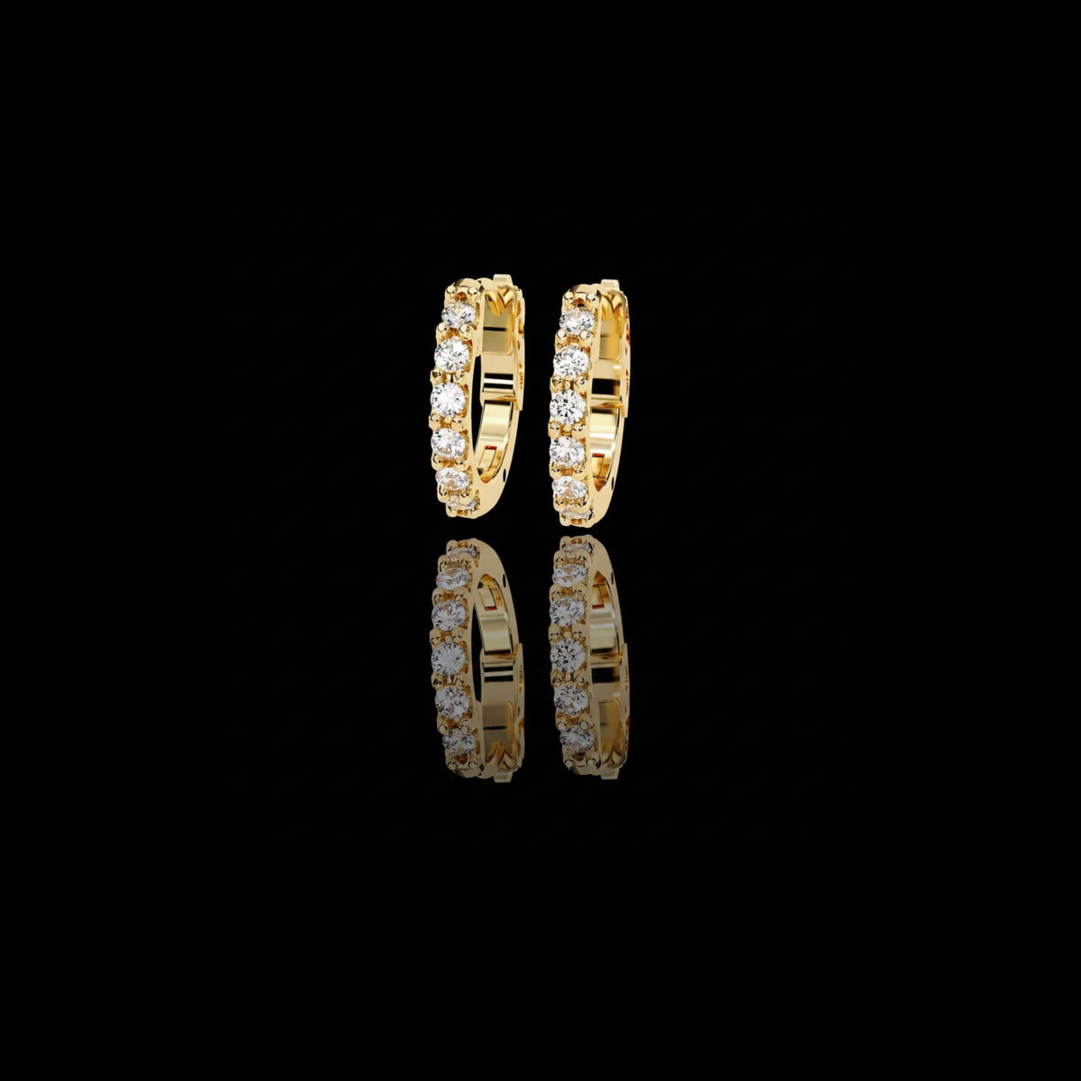 Exquisite Luxury Moissanite Diamond Earring Round Brilliant Cut Luxury Hoops With Elegance