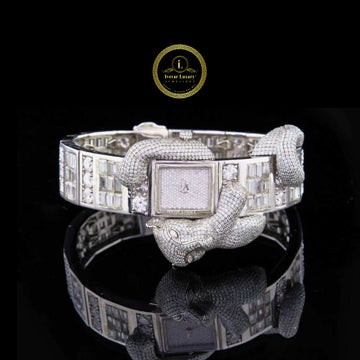 Completely Diamond Crusted Ivevar's Fully Iced Lab Grown Timepiece