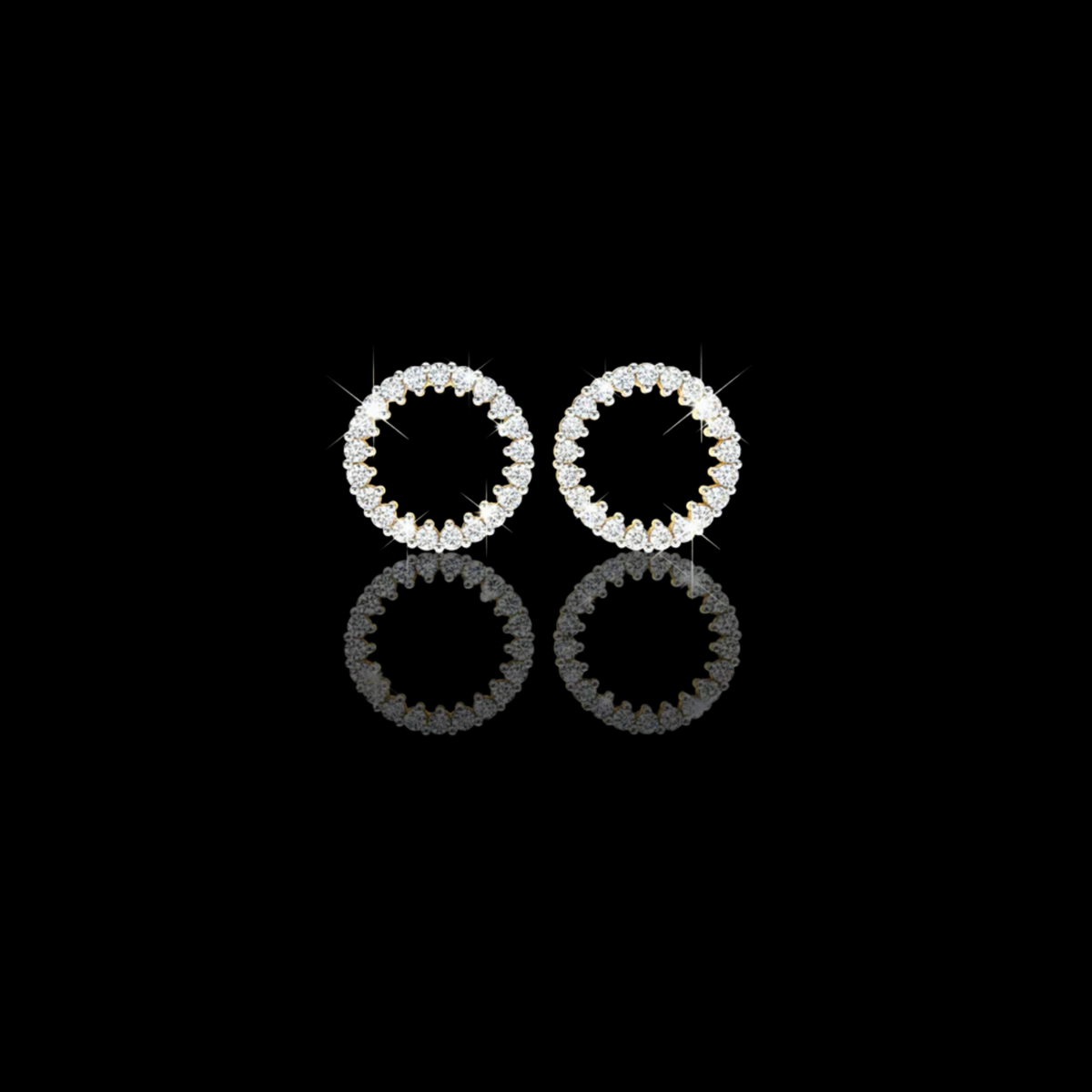 Handcrafted Lab Grown Round Cut Diamond Earring Precision, Passion & Perfection