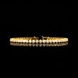 Round Cut Moissanite Diamond Aurora Luxe Tennis Bracelet