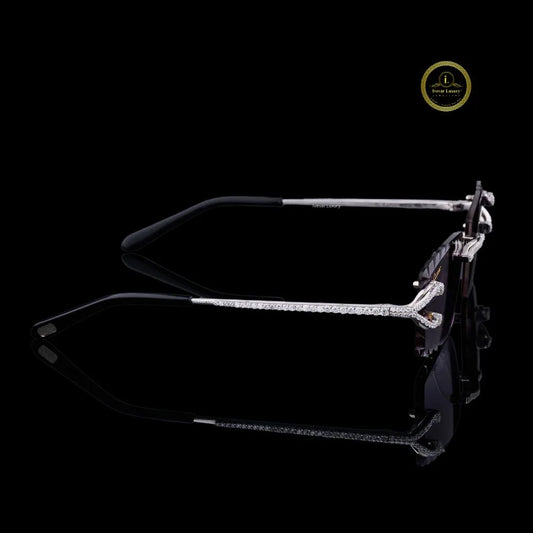 Premium Iced Out Rimless Shades for Men & Women By Ivevar