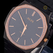 Black & Rose Gold Diamond Bezel Men's Watch - View 2